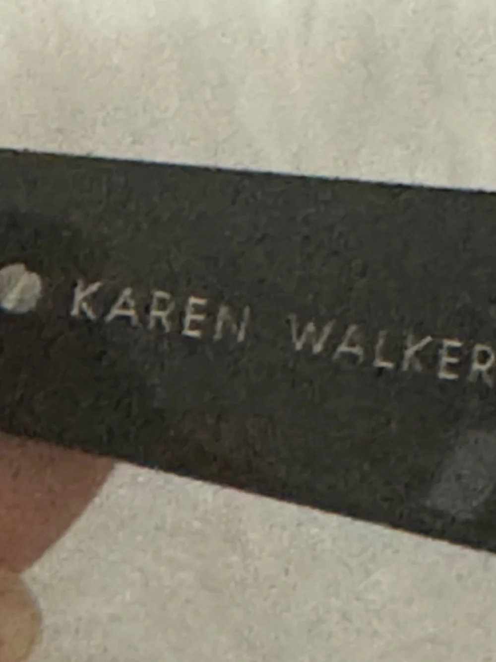 Karen Walker Black Cat-Eye Sunglasses